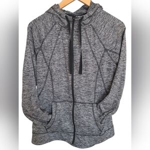 Champion Black and Gray Patterned Hoodie